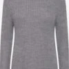 OXMO Rollkragenpullover Pullover Nanna Frauen Graumeliert