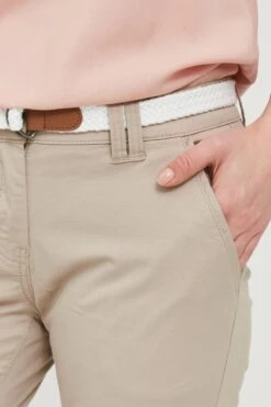 OXMO Chinos Slimfit Chinohose Chakira Frauen Beige -OXMO Verkaufs-Shop e51d61a483bb10772df021b1331ffae1
