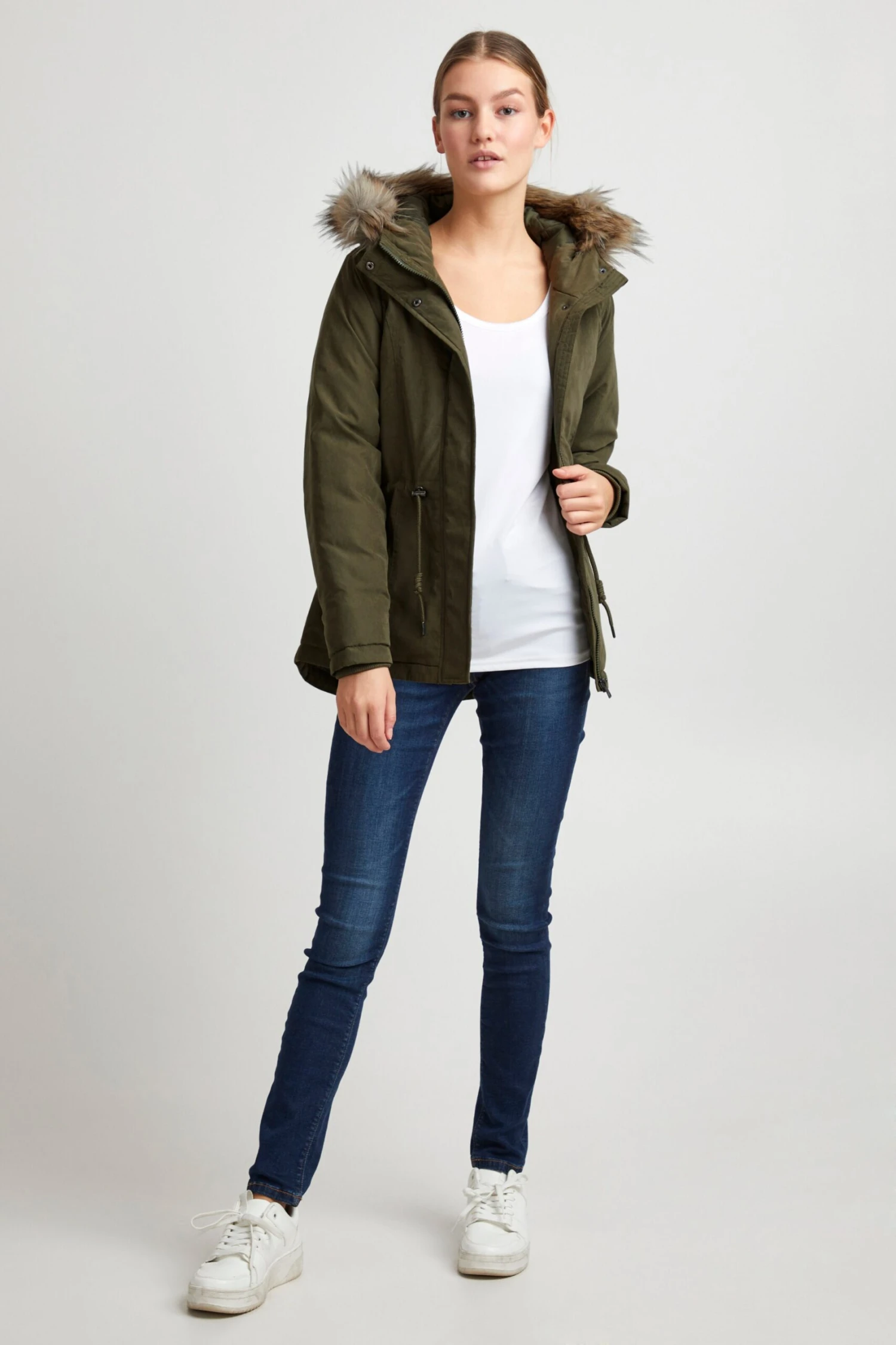 OXMO Winterjacken Winterjacke Lona Frauen Dunkelgrün 3 OXMO Winterjacken Winterjacke Lona Frauen Dunkelgrün – Bild 3