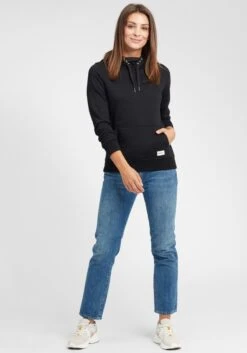 OXMO Hoodies Hoodie Owena Frauen Schwarz -OXMO Verkaufs-Shop e6344086faee6d1ad0aac135abbd7a8b