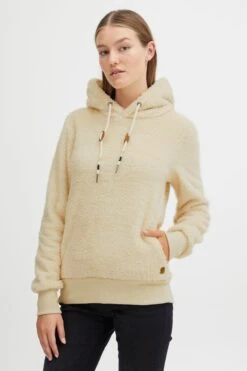 OXMO Sweatshirts Kapuzensweatshirt Frauen Beige -OXMO Verkaufs-Shop e68acb1e6978a6c9ca27a5a87fbc6aa0