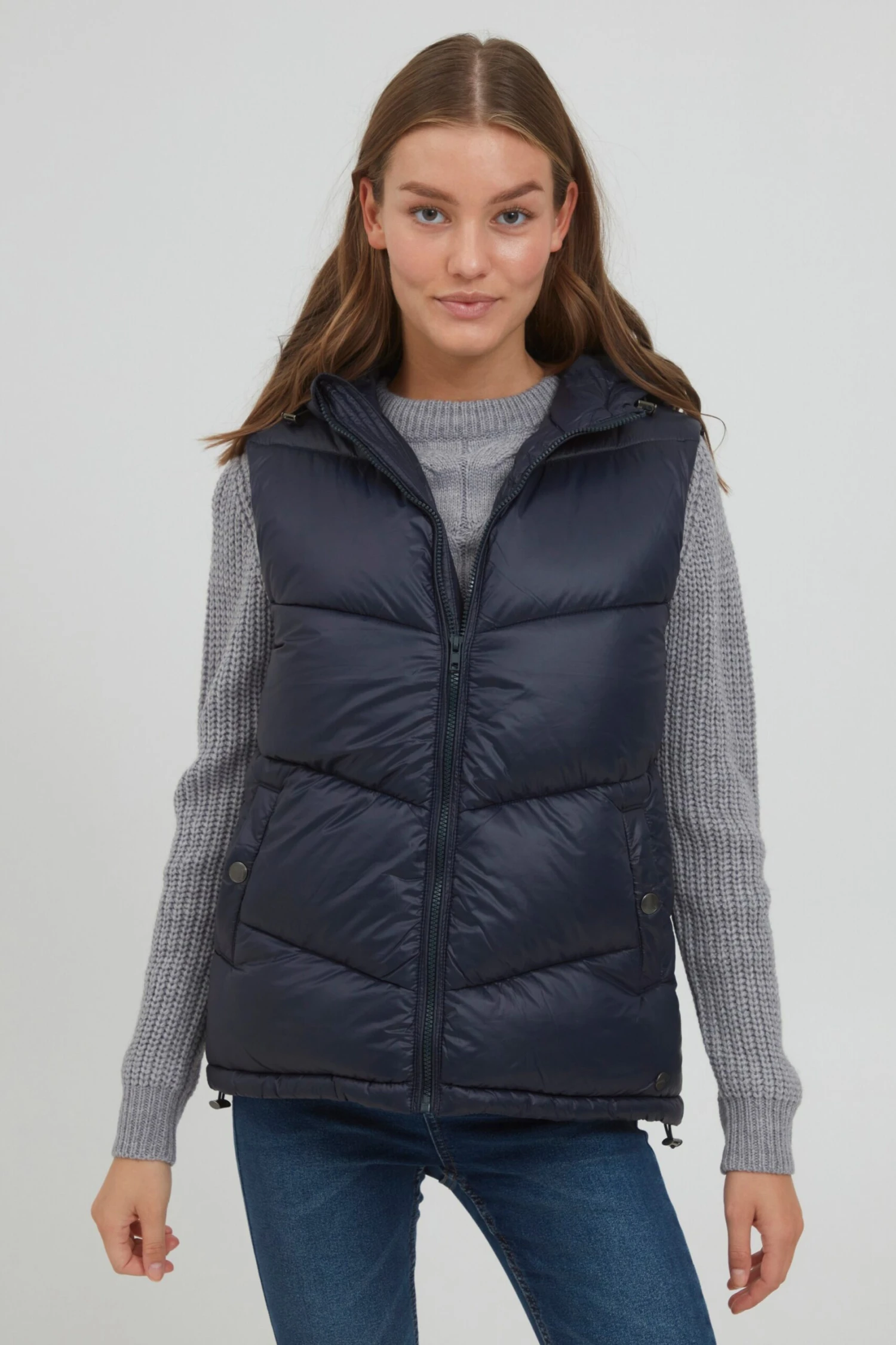 OXMO Westen Steppweste TABITA Frauen Marine 2 OXMO Westen Steppweste TABITA Frauen Marine – Bild 2