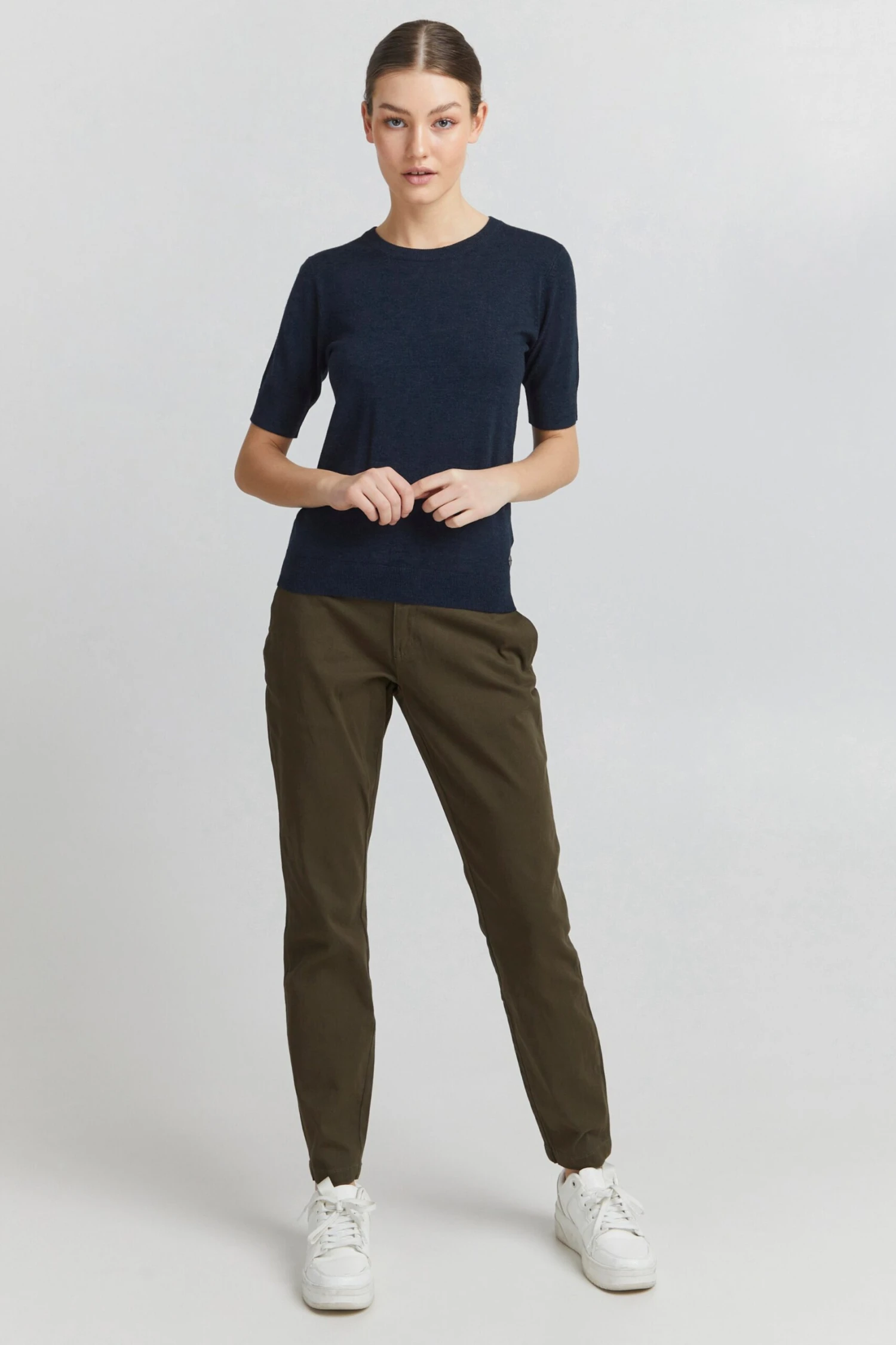 OXMO Pullover Strickpullover Helin Frauen Dunkelblau 3 OXMO Pullover Strickpullover Helin Frauen Dunkelblau – Bild 3