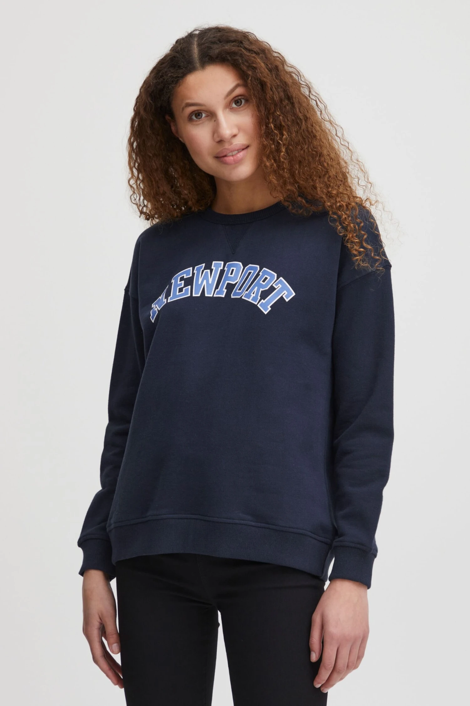 OXMO Sweatshirts Sweatshirt Pullover Coleen Frauen Blau 2 OXMO Sweatshirts Sweatshirt Pullover Coleen Frauen Blau – Bild 2