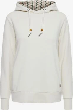 OXMO Pullover Kapuzenpullover ULRIKA Frauen Beige