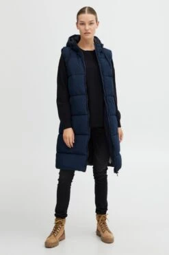 OXMO Westen Longweste Solice Frauen Blau -OXMO Verkaufs-Shop ed1d604a9951a7171e68556545244c5f