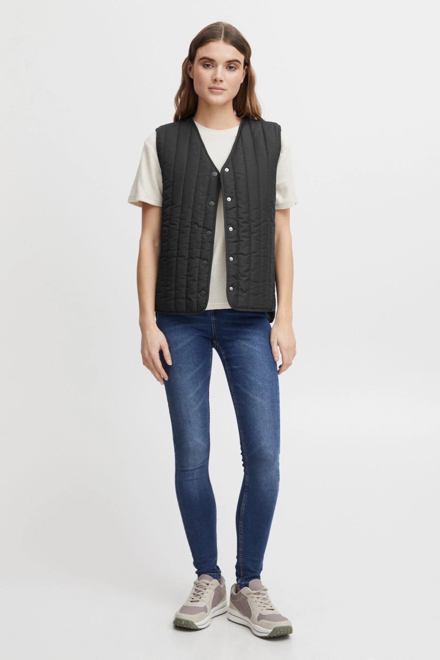 OXMO Westen Weste Sadget Frauen Schwarz 4 OXMO Westen Weste Sadget Frauen Schwarz – Bild 4