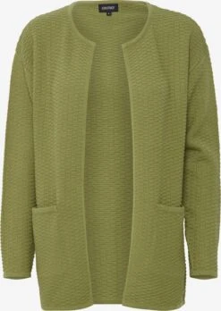 OXMO Strickjacken Strickjacke Frauen Grün