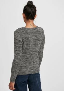 OXMO Feinstrickpullover Strickpullover Phia Frauen Grau / Dunkelgrau 9 OXMO Feinstrickpullover Strickpullover Phia Frauen Grau / Dunkelgrau -OXMO Verkaufs-Shop efa924f18b37d70923eec1ab1c808683