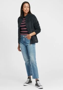 OXMO Sweatjacken Sweatjacke Telsa Frauen Blau -OXMO Verkaufs-Shop f1473f2b57a34f03be6e7a48af0b6dee