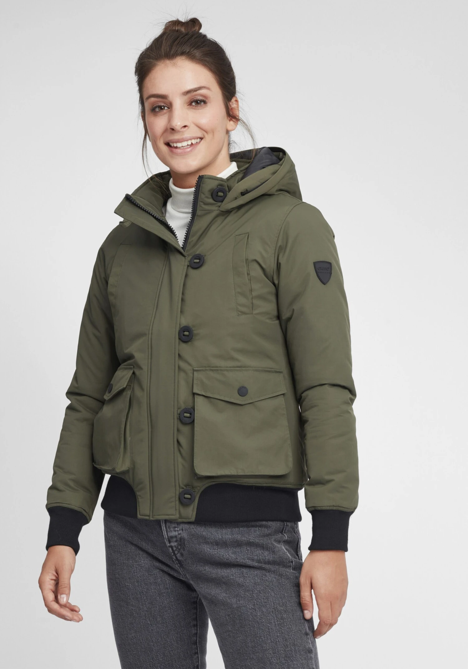 OXMO Winterjacken Winterjacke Acila Frauen Grün 5 OXMO Winterjacken Winterjacke Acila Frauen Grün – Bild 5