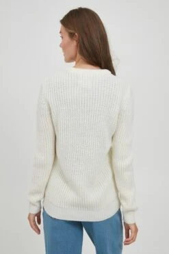 OXMO Feinstrickpullover Pullover Natasja Frauen Weiß -OXMO Verkaufs-Shop f27ac36af73a2ae5ddf959731fb8dac6