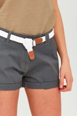 OXMO Shorts Regular Chinoshorts Chanett Frauen Grau -OXMO Verkaufs-Shop f3103b32f3fe19088ab6891bd972497b