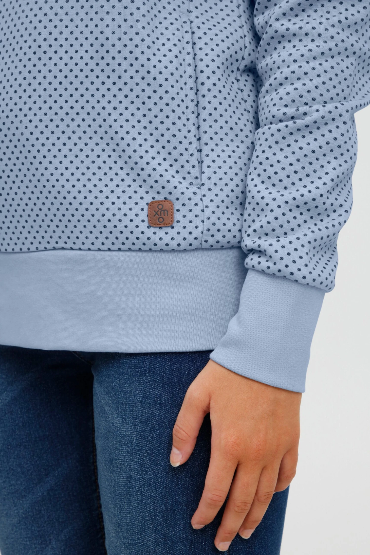 OXMO Pullover Kapuzenpullover Vera Frauen Hellblau 6 OXMO Pullover Kapuzenpullover Vera Frauen Hellblau – Bild 6