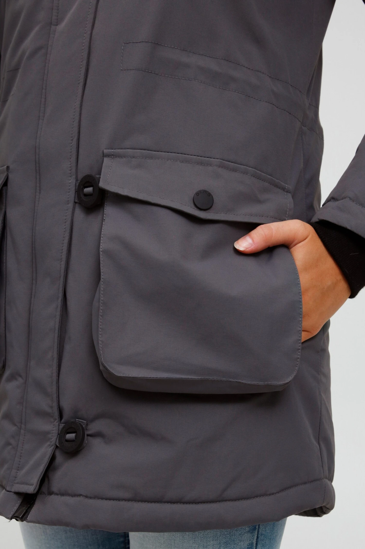 OXMO Jacken Parka Acta Frauen Grau 6 OXMO Jacken Parka Acta Frauen Grau – Bild 6