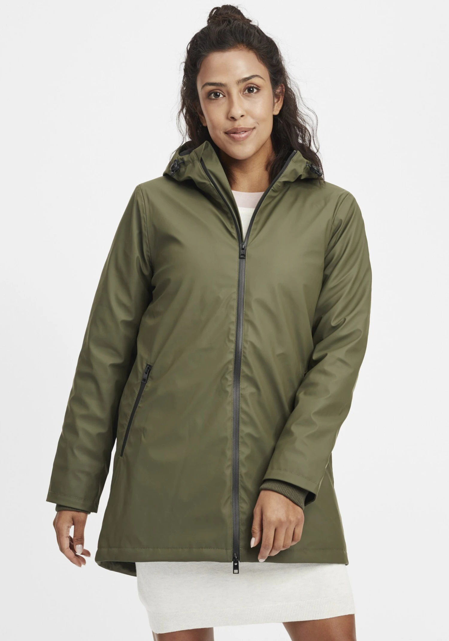 OXMO Übergangsjacken Regenjacke Janina Frauen Khaki 2 OXMO Übergangsjacken Regenjacke Janina Frauen Khaki – Bild 2