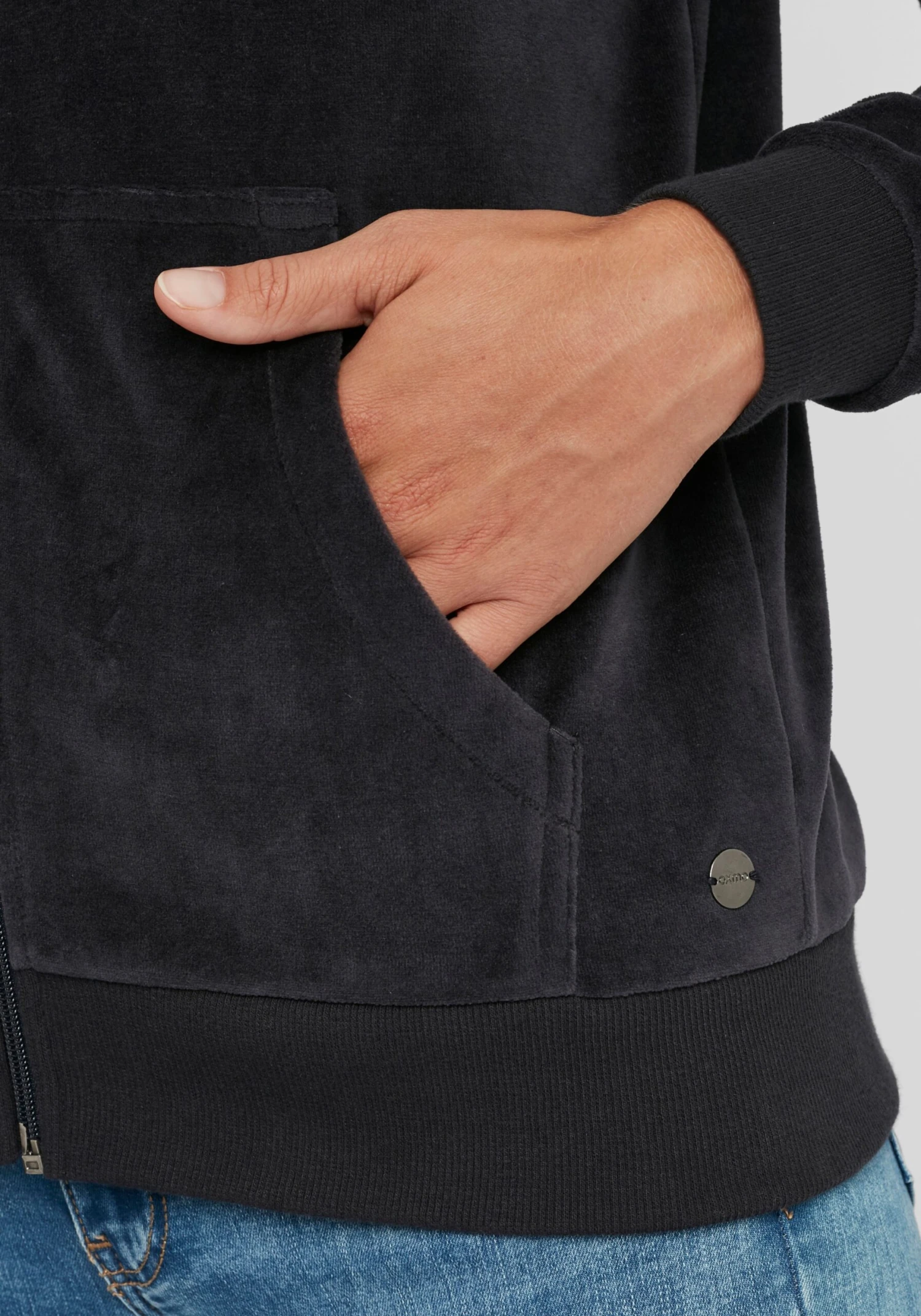 OXMO Sweatjacken Kapuzensweatjacke Nicky Frauen Blau 6 OXMO Sweatjacken Kapuzensweatjacke Nicky Frauen Blau – Bild 6