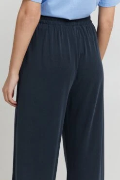 OXMO Stoffhosen Wide Leg Stoffhose OXBryndis Frauen Dunkelblau / Blaumeliert -OXMO Verkaufs-Shop f713b330bdf4deeb38cd7100e42cb45d