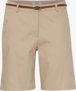 OXMO Hosen Regular Shorts Oxdaney Frauen Beige