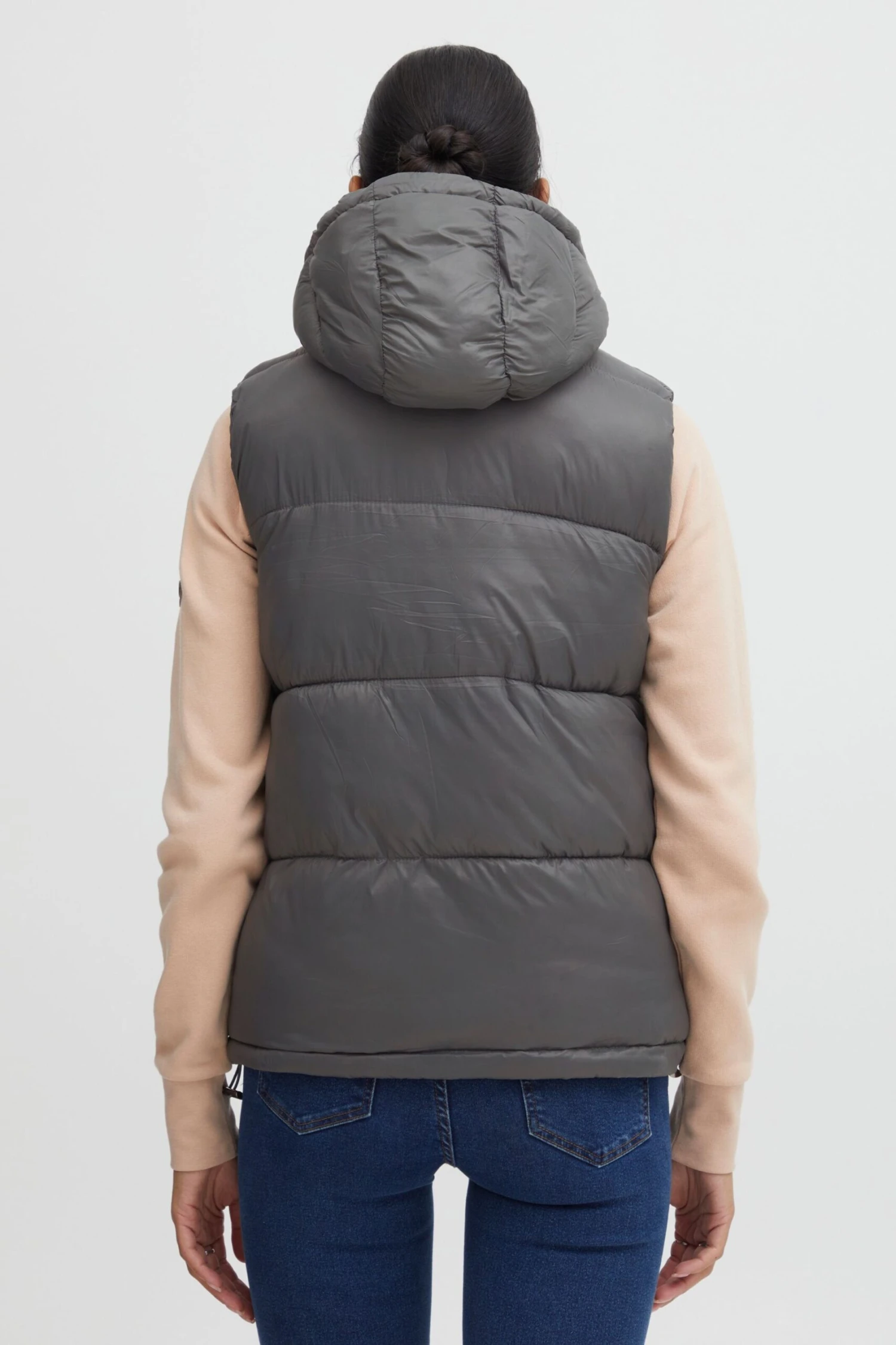 OXMO Westen Steppweste Tabita Frauen Grau 3 OXMO Westen Steppweste Tabita Frauen Grau – Bild 3