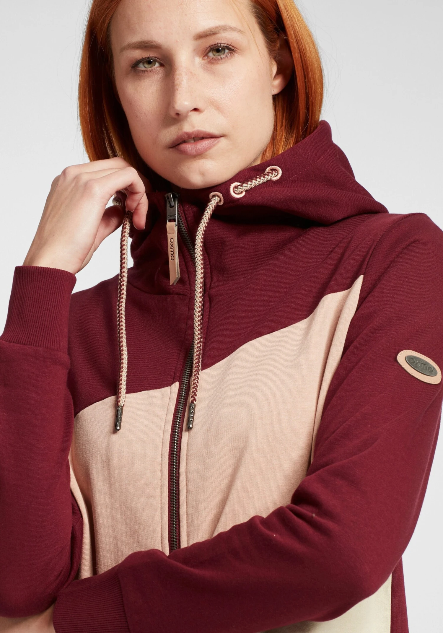 OXMO Sweatjacken Sweatjacke Aggi Frauen Rot 5 OXMO Sweatjacken Sweatjacke Aggi Frauen Rot – Bild 5