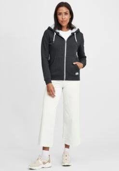 OXMO Sweatjacken Sweatjacke Binja Frauen Grau -OXMO Verkaufs-Shop f9900fb32408844c5cab4bbdfb4885d2