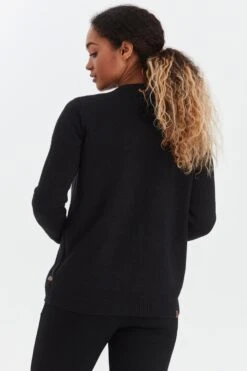 OXMO Strickjacken Strickjacke NENA Frauen Schwarz -OXMO Verkaufs-Shop fb3632265d4fbaed9b78dbc7216bb5d9