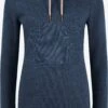 OXMO Longpullover Hoodie Vilma Frauen Blau
